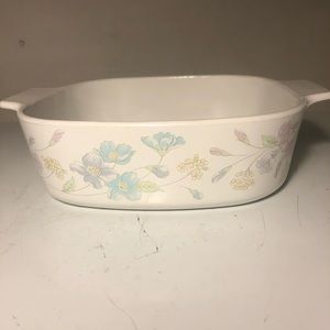 Vintage Corningware Pastel Bouquet Casserole